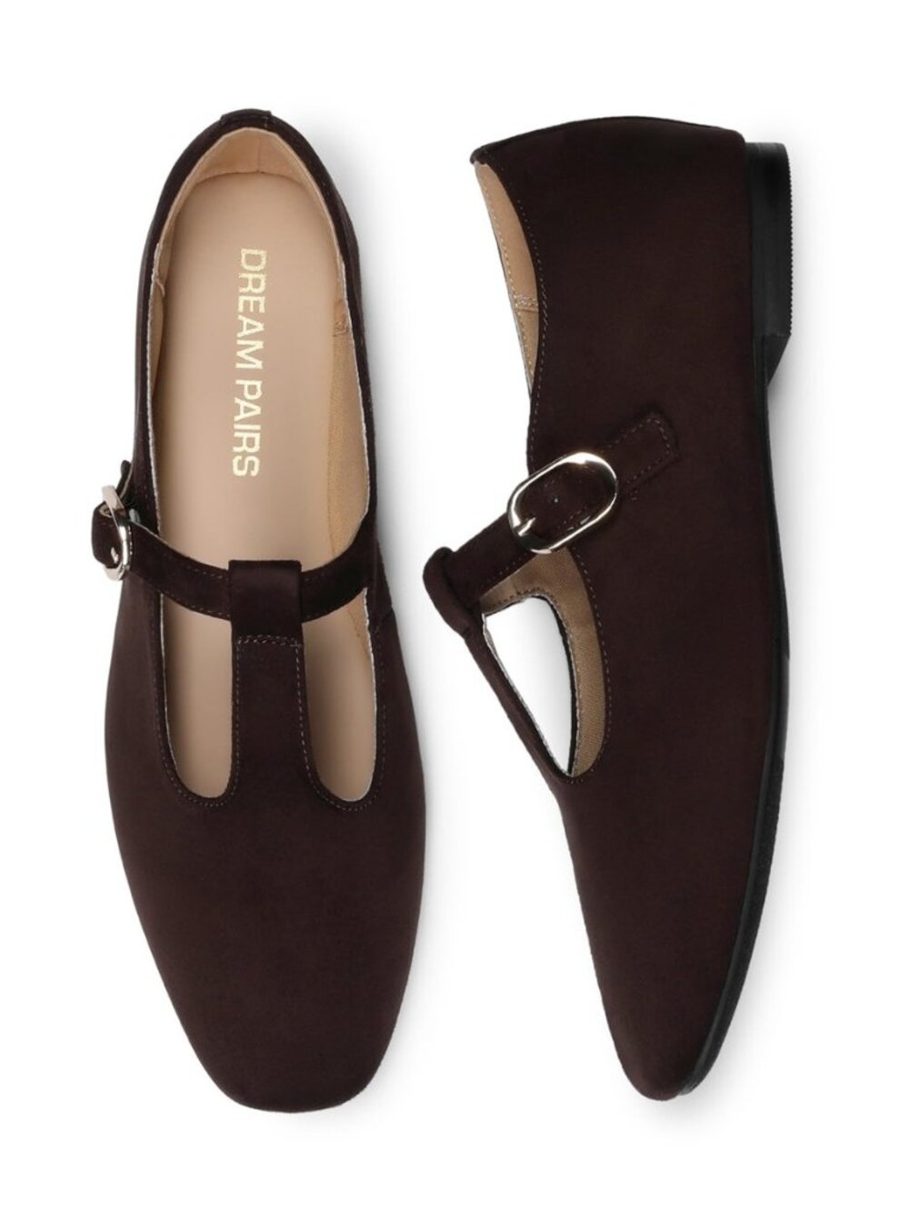 Women's T-Strap Mary Jane Flats